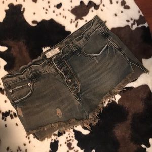Free People Jean Shorts